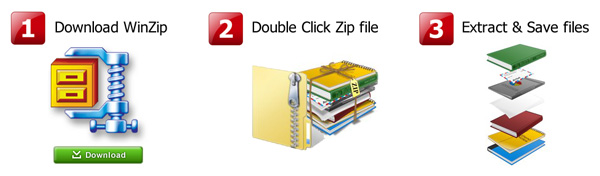 Download Winzip and unzip files with Ease!!!